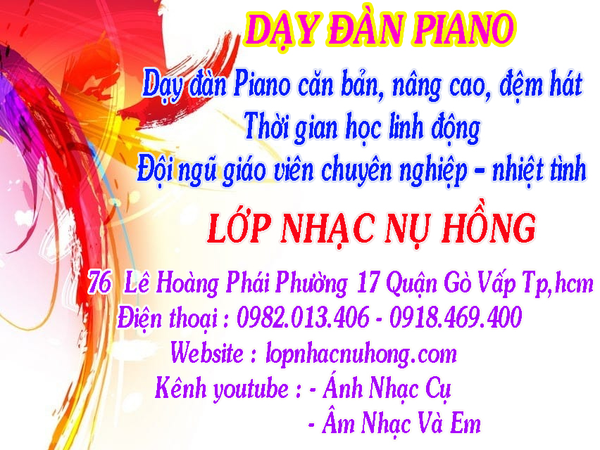Lớp dạy đàn piano tại Quận Gò Vấp, TP.HCM