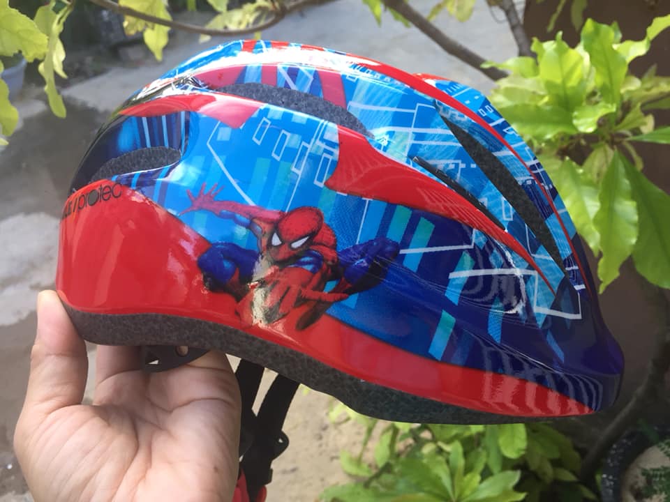 Mũ bảo hiểm xe đạp siêu nhân nhện